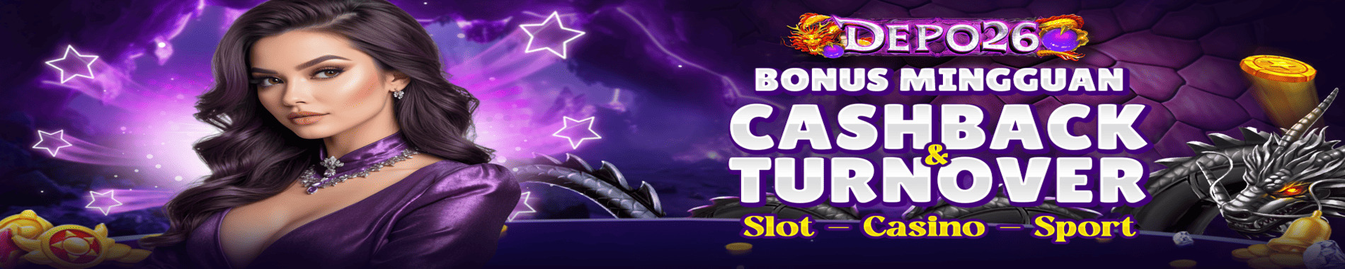 DEPO26 BONUS CASHBACK TURNOVER